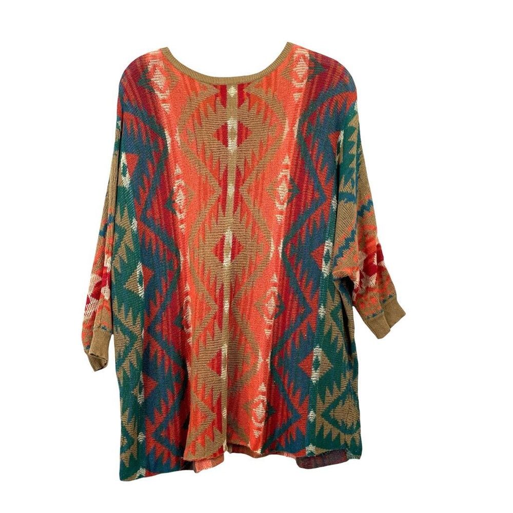 Denim & Supply Ralph Lauren aztec western geometric print sweater top Size S box - Picture 7 of 7